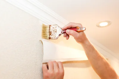 Pose de papier peint à Lhuître — revêtements muraux et toiles de verre